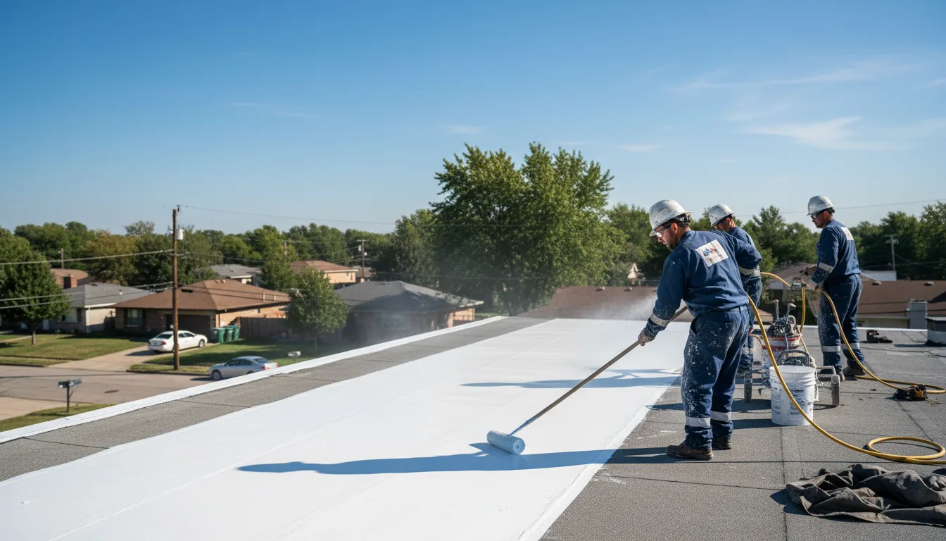 Commercial roof coating in Downing, WI near me
